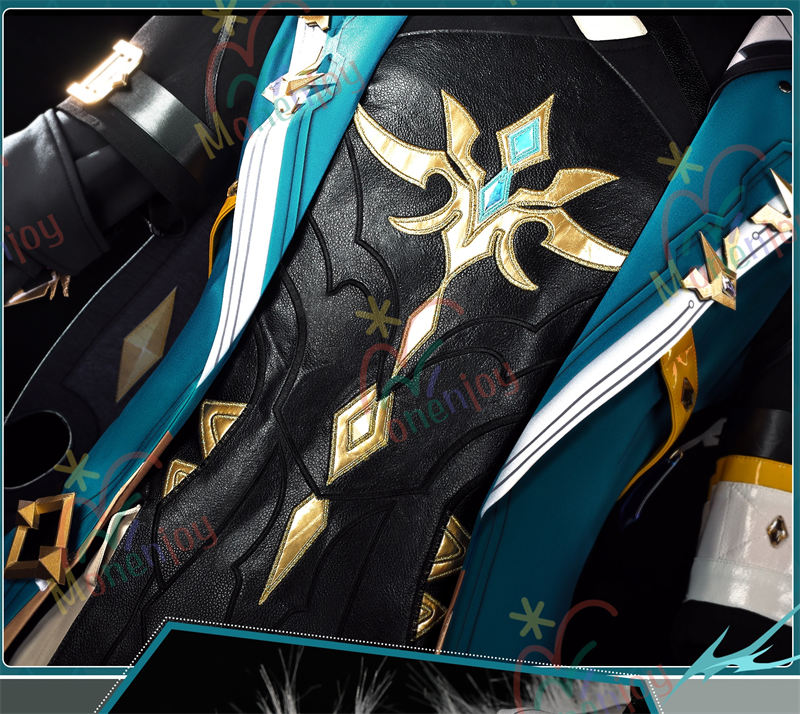 Monenjoy 原神 ファルカ コスプレ衣装 ナドクライ編Varka コスチューム　モンド / 西風騎士団　（フルセット）イベント・仮装に最適 西風騎士団 大団長