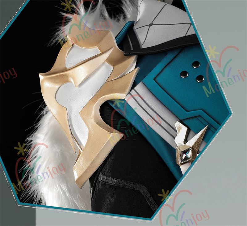 Monenjoy 原神 ファルカ コスプレ衣装 ナドクライ編Varka コスチューム　モンド / 西風騎士団　（フルセット）イベント・仮装に最適 西風騎士団 大団長