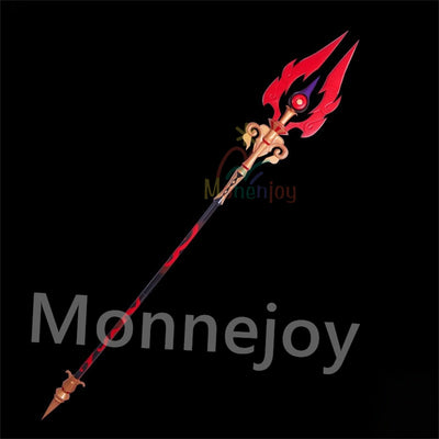 Monenjoy　原神 護摩の杖 コスプレ道具　PLA材質　185cm　胡桃モチーフ武器　長柄武器 レプリカ　イベント舞台対応 MONENJOY
