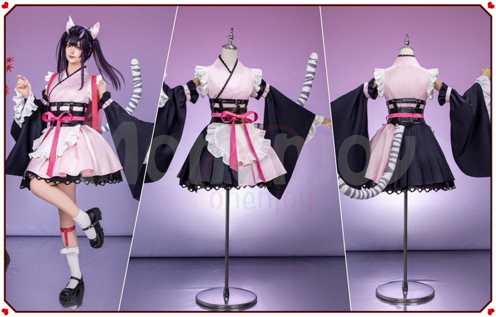 Monenjoy　超かぐや姫 駒沢 乃依 コスプレ衣装　こまざわ のい 　ゴスロリ風　Black onyXのメンバー　コスチューム　鞄追加対応 MONENJOY