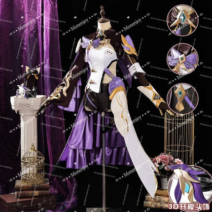 Monenjoy Honkai Impact 3rd Elysia Cosplay Costume Honkai Impact Star Rail Elysia High Quality Specification Event Resin Parts Costume Thirteen Heroes Chasing Fire GS1450 