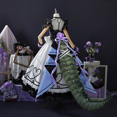 Monenjoy　アークナイツ　エステル 　花園のワルツ コスプレ衣装　ワンピース　舞踏会　Estelle　ドレス　尻尾別途追加対応　コスチューム　イベント