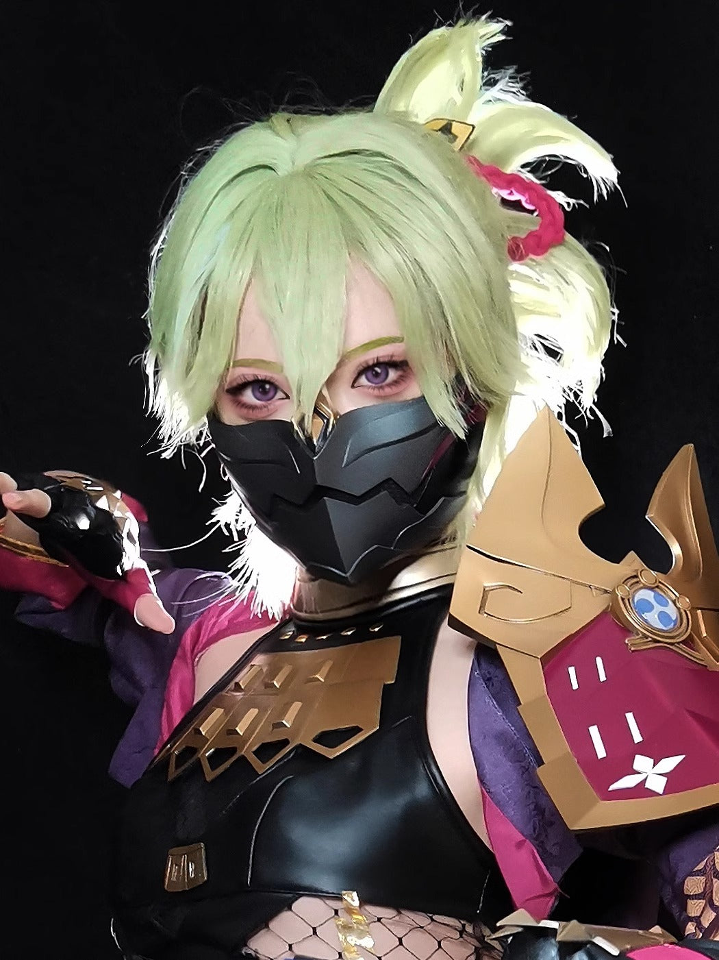 「受注製品」Monenjoy 原神 久岐忍(くきしのぶ) マスク　仮面　コスプレ道具 - Monenjoy