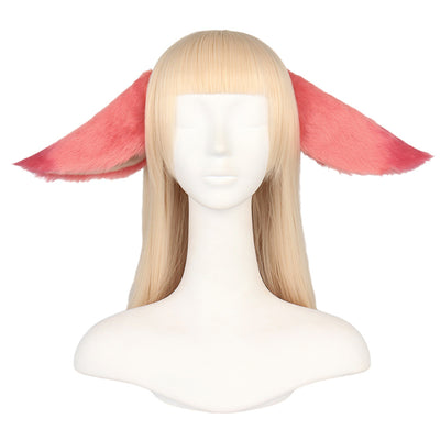 Monenjoy 原神 八重神子 きつね耳　やえみこ　ピンクと緑　コスプレ道具　ふわふわ　耳飾り＋尻尾　可愛い　萌えグッズ　猫耳 きつね耳　アクセサリー　　 - Monenjoy