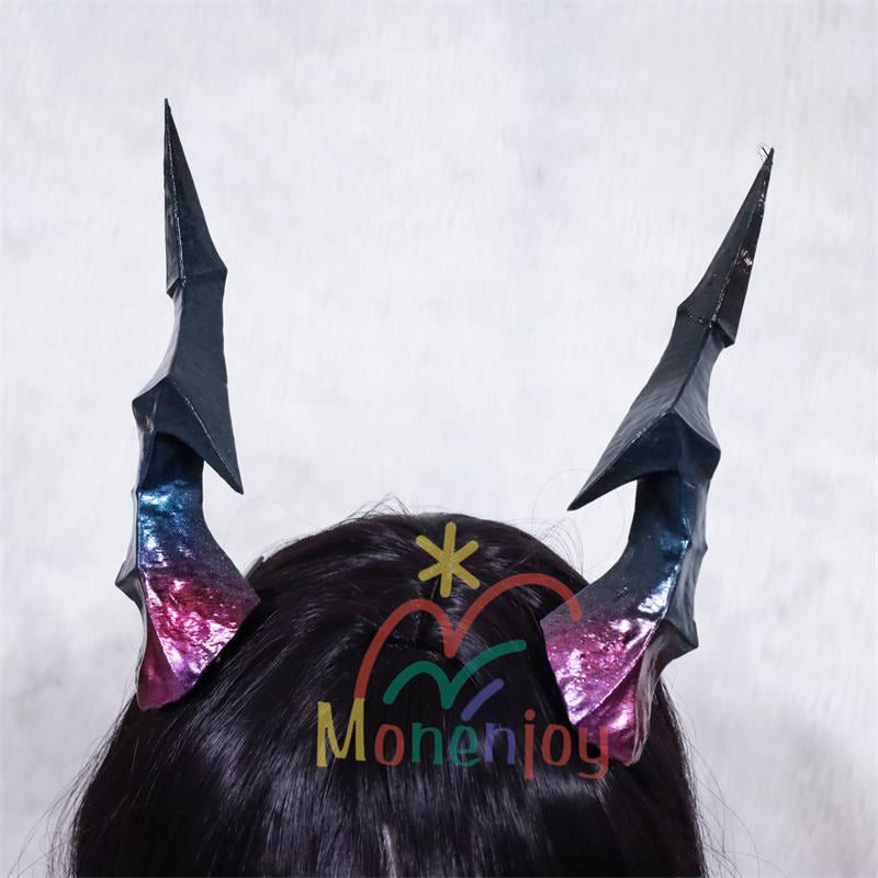 Monenjoy　アークナイツ:エンドフィールド 角　17cm　チェン・センユー　PLA材質  アクセサリー　陳千語　ヘアアクセサリー　イベント　コスプレ道具　