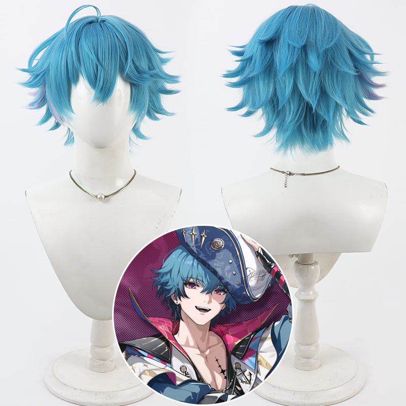 Monnejoy　鳴潮　ブラント　ウィッグ　Brant カツラ　青色　鬘　耐熱ウィッグ マットシルク 自然感　仮装