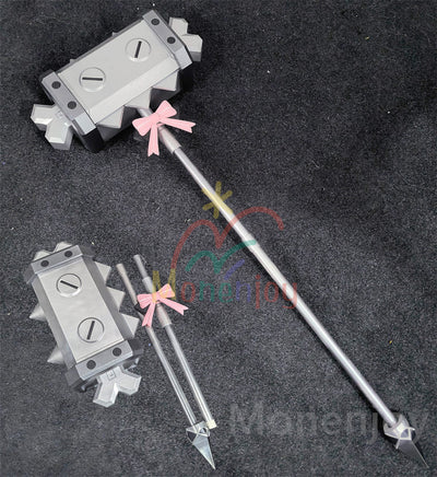Monenjoy　原神 プルーネ 　コスプレ道具　135cm　PLA材質　ハンマー　 Prune 　武器レプリカ  魔女ハンター 　イベント舞台対応 Monenjoy