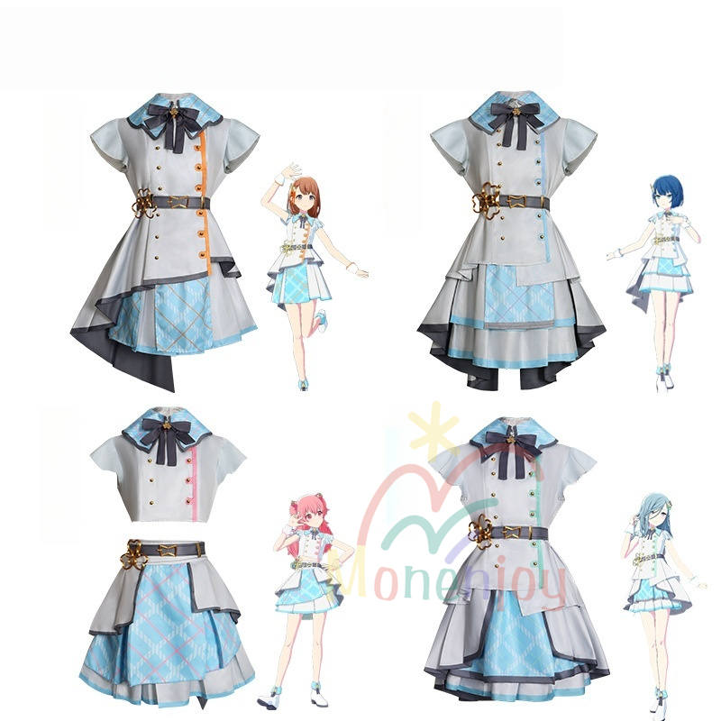 Monenjoy　プロジェクトセカイ MORE MORE JUMP！　桃井 愛莉　コスプレ衣装 ステージ服　宮益坂女子学園　コスチューム プロジェクトセカイ カラフルステージ！ feat. 初音