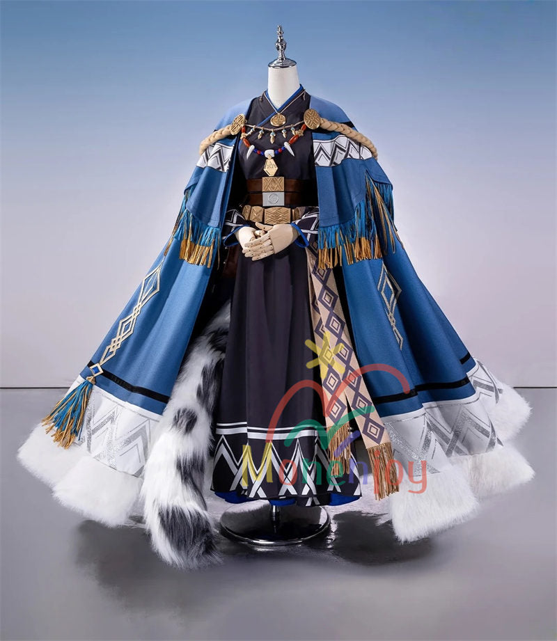 Monenjoy　アークナイツ　聖聆プラマニクス　コスプレ衣装　圣聆初雪　コスチューム　Pramanix the Prerita　イベント　仮装