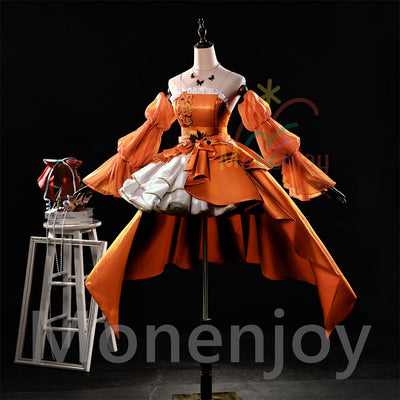 Monenjoy　原神 璀夜华宴 宵宮　コスプレ衣装　洋服　ドレス　イベント　舞台服　ワンピース　 MONENJOY