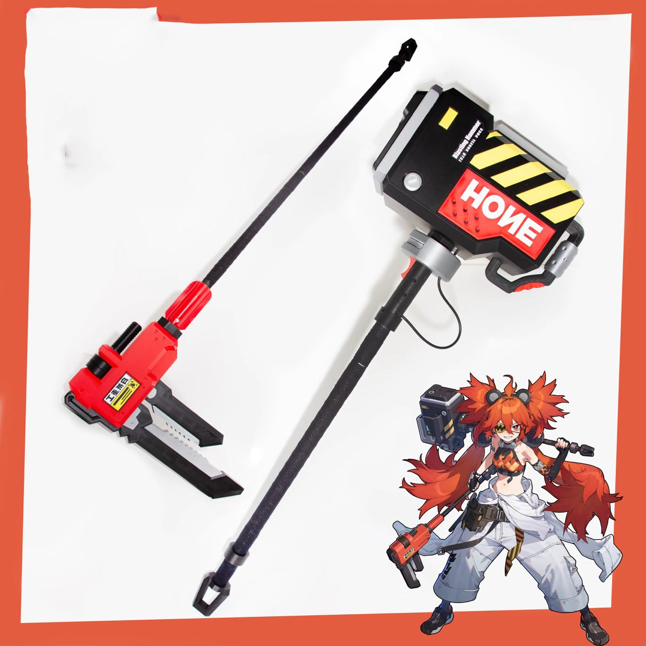 monnejoy ゼンゼロ クレタ コスプレ道具　ハンマー　レンチ　武器レプリカ　武器モデル　受注製品 - Monenjoy
