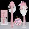 Monenjoy 崩壊3rd ハーイ愛の妖精さん エリシア ウィッグ　120cm S級キャラ コスプレ　カツラ　ピンク色　アクセサリー　鬘　gswig017
