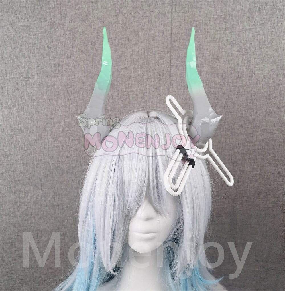 Monenjoy　エンドフィールド　ザイヒ　ヘアアクセサリー　ヘアバンド　コスプレ道具　角　アークナイツ　イベント舞台対応　PLA材質 MONENJOY