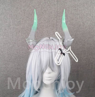 Monenjoy　エンドフィールド　ザイヒ　ヘアアクセサリー　ヘアバンド　コスプレ道具　角　アークナイツ　イベント舞台対応　PLA材質 MONENJOY