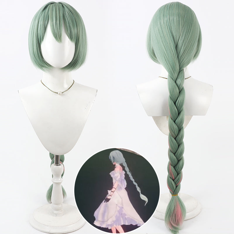 Monenjoy　鳴潮 フローヴァ ウィッグ　コスプレ　100cm　イベント　鬘　耐熱ウィッグ マットシルク　自然感　仮装