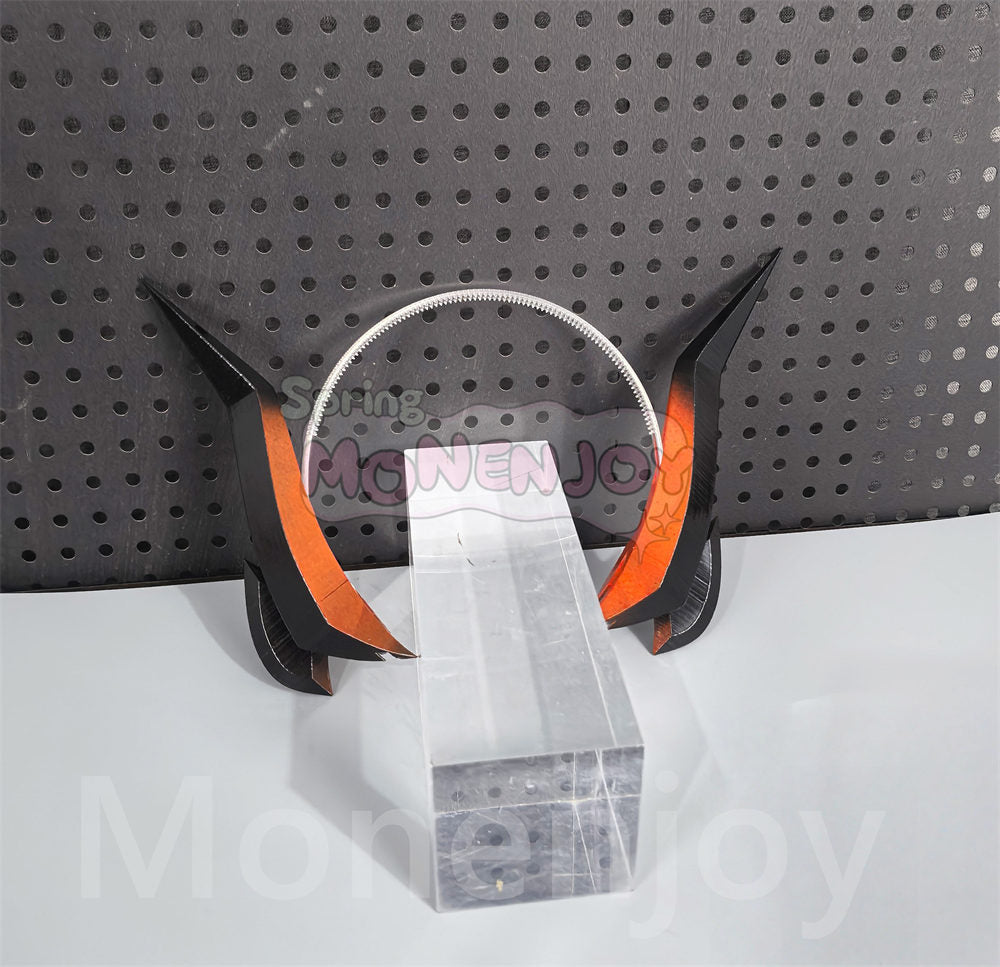 Monenjoy　エンドフィールド 萊西亞 　角　コスプレ道具　ヘアバンド　18cm　アークナイツ　イベント舞台対応 MONENJOY