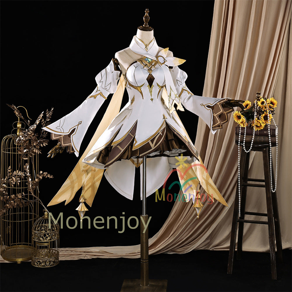 Monenjoy 原神　蛍　コスプレ衣装 　発光番　コスチューム　新たなる天地　コスチューム　3d樹脂製パーツ　 MONENJOY