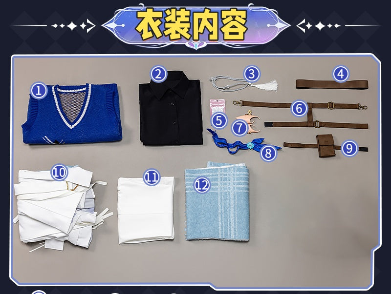 Monenjoy　アークナイツ × サンリオ  ルーメン コスプレ衣装　狂人号　costume　仮装　ハロウィン　クリスマス　イベント