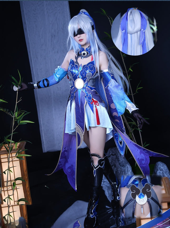 Monenjoy 崩壊スターレイル 鏡流 コスプレ衣装　雲上の五騎士  仙舟同盟　コスプレ　イベントGS1224　