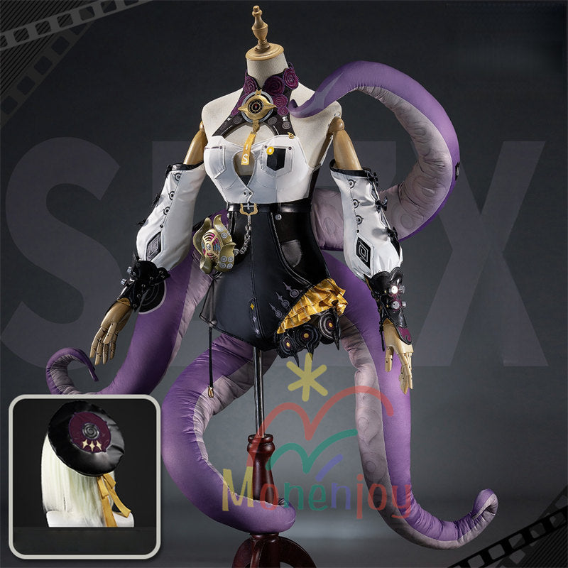 Monenjoy ゼンゼロ イドリー　コスプレ　3d樹脂製パーツ　マーフィー タコのシリオン　コスプレ衣装　(Yidhari/怪啖屋 タコ尻尾別途追加　