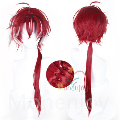 Monenjoy　アークナイツ　ベッローネ Bellone　ウィッグ　カツラ　75cm　耐熱ウィッグ　自然感  Arknights　Mサイズ フリーサイズ フルウィッグ 自然 かつら ハイトーン カール ストレート  wig 撮影道具 MONENJOY