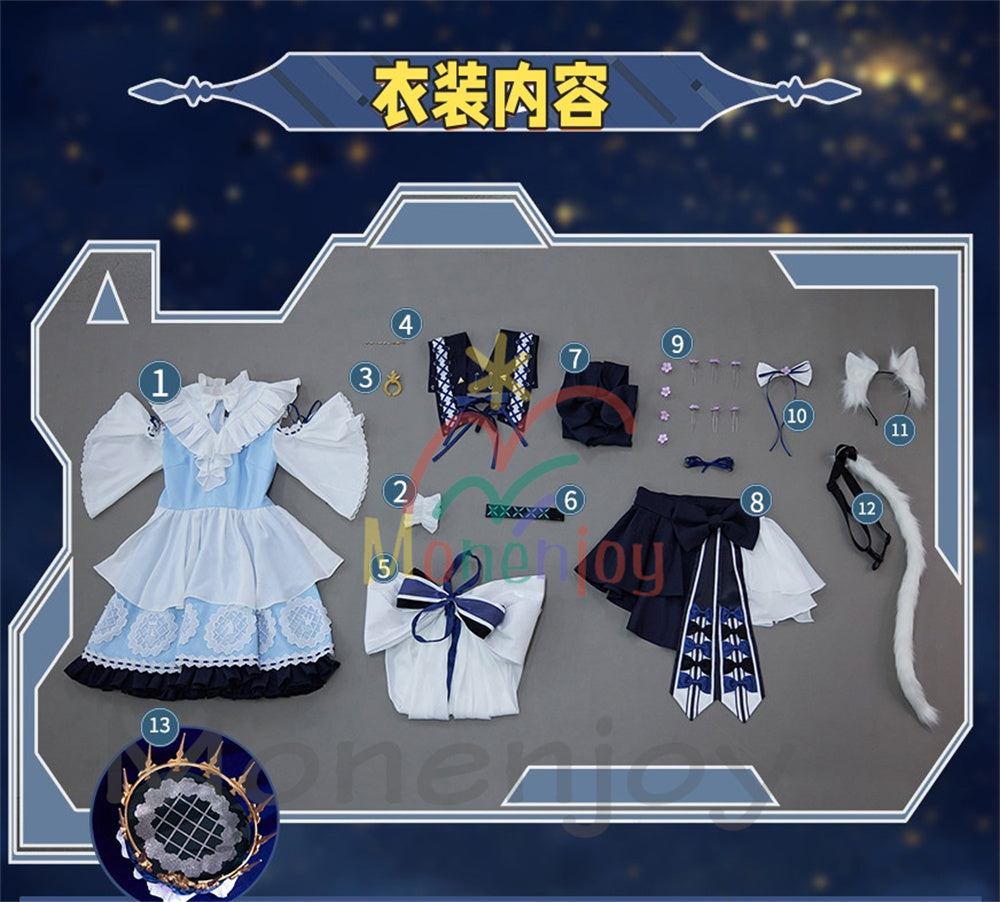 製品詳細の更新中 Monenjoy アークナイツ ロスモンティス 迷迭香 コスプレ衣装 猫耳・尻尾対応 | ローズマリー Monenjoy