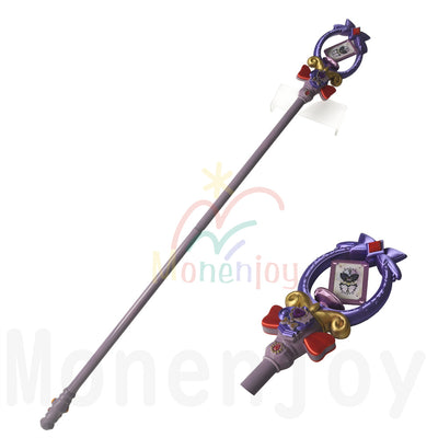 Monenjoy　名探偵プリキュア  ティアアルカナロッド　キュアアルカナ・シャドウ 　130cm PLA材質　森亜るるか　まわして変身　 魔法杖　武器モデル　コスプレ道具 MONENJOY