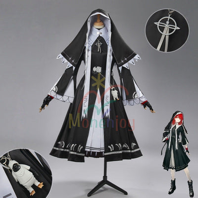 Monenjoy アークナイツ 新約エクシア　 シスター服　コスプレ衣装 高再現度 戦闘服デザイン　 Exusiai the New Covenant