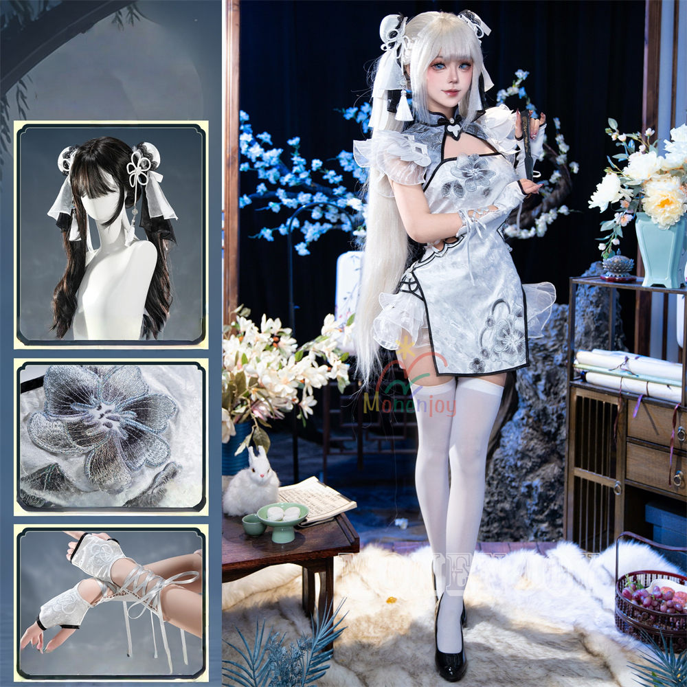 Monenjoy　NARAKA:BLADEPOINT　玉雪の心　殷紫萍　コスプレ衣装　ドレス　 武者　 コスチューム MONENJOY