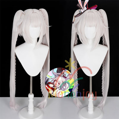 Monenjoy　崩壊スターレイル　  火花　ウィッグ　コスプレ　100cm　カツラ　鬘　アクセサリー　イベント　耐熱グラデーション