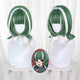 Monenjoy　ガチアクタ ギータ ウィッグ　カツラ　32cm　鬘　コスプレ道具　緑色　耐熱 コスプレ用カツラ