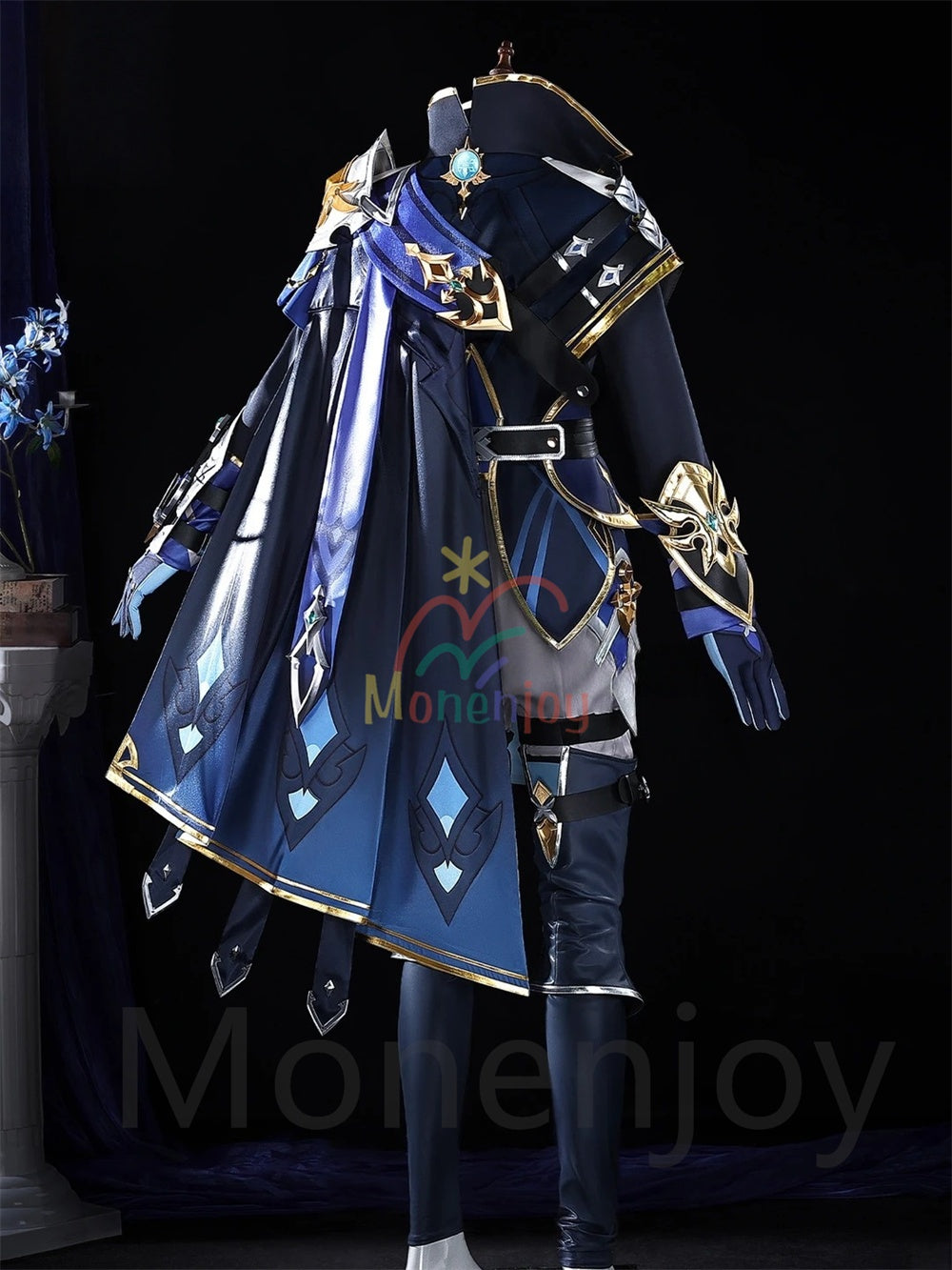 部分サイズ納品　Monenjoy　原神 ローエン コスプレ 衣装  3Dプリント樹脂パーツ 氷元素 騎士団副隊長 イベント向け高品質