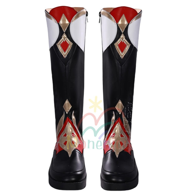 Monenjoy 原神 ダリア  シューズ コスプレ衣装 Dahlia ブーツ 人工革 イベントGS1432