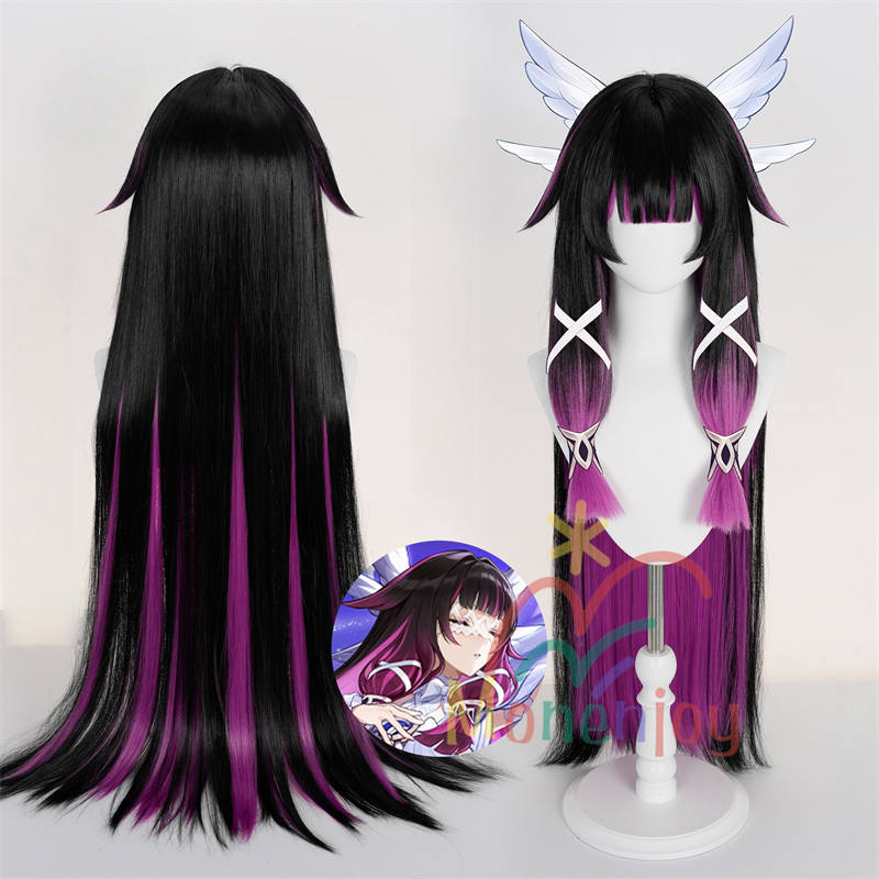 Monenjoy 原神 コロンビーナ　ウィッグ　長100cm　少女　月の少女　カツラ　アクセサリー　鬘　