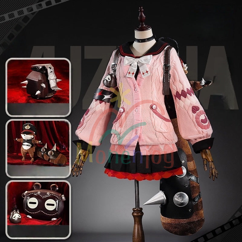 売り切れ次第終了・再入荷なし　Monenjoy　ゼンレスゾーンゼロ　浮波柚葉　コスプレ衣装　　セーラー服　Ukinami Yuzuha　怪啖屋　ミニスカート　狸の尻尾　本物の狸　かまちー追加　イベント　おもちゃ　狸　セーターコート　