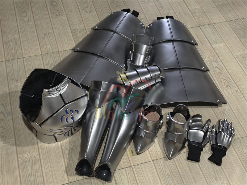 Monenjoy　Fate　アルトリア・ペンドラゴン　鎧一式　胸当て　 ガントレット　脛当て　騎士　コスプレ道具　 アーサー王　セイバー 完全再現　　