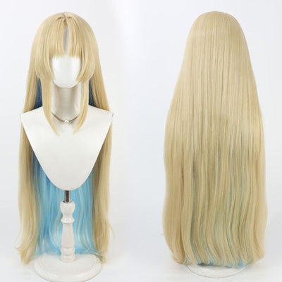 Monenjoy 鳴潮  カルテジア  コスプレウィッグ　80cm　ウィッグ Cartethyia　カツラ　鬘　耐熱ウィッグ マットシルク 自然感　仮装