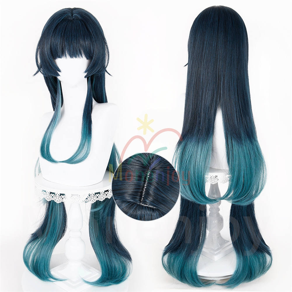 Monenjoy　原神　セラエノ　コスプレ　ウィッグ　カツラ　95cm　耐熱ウィッグ Celaeno　 Genshin Impact　Linnea　イベント MONENJOY