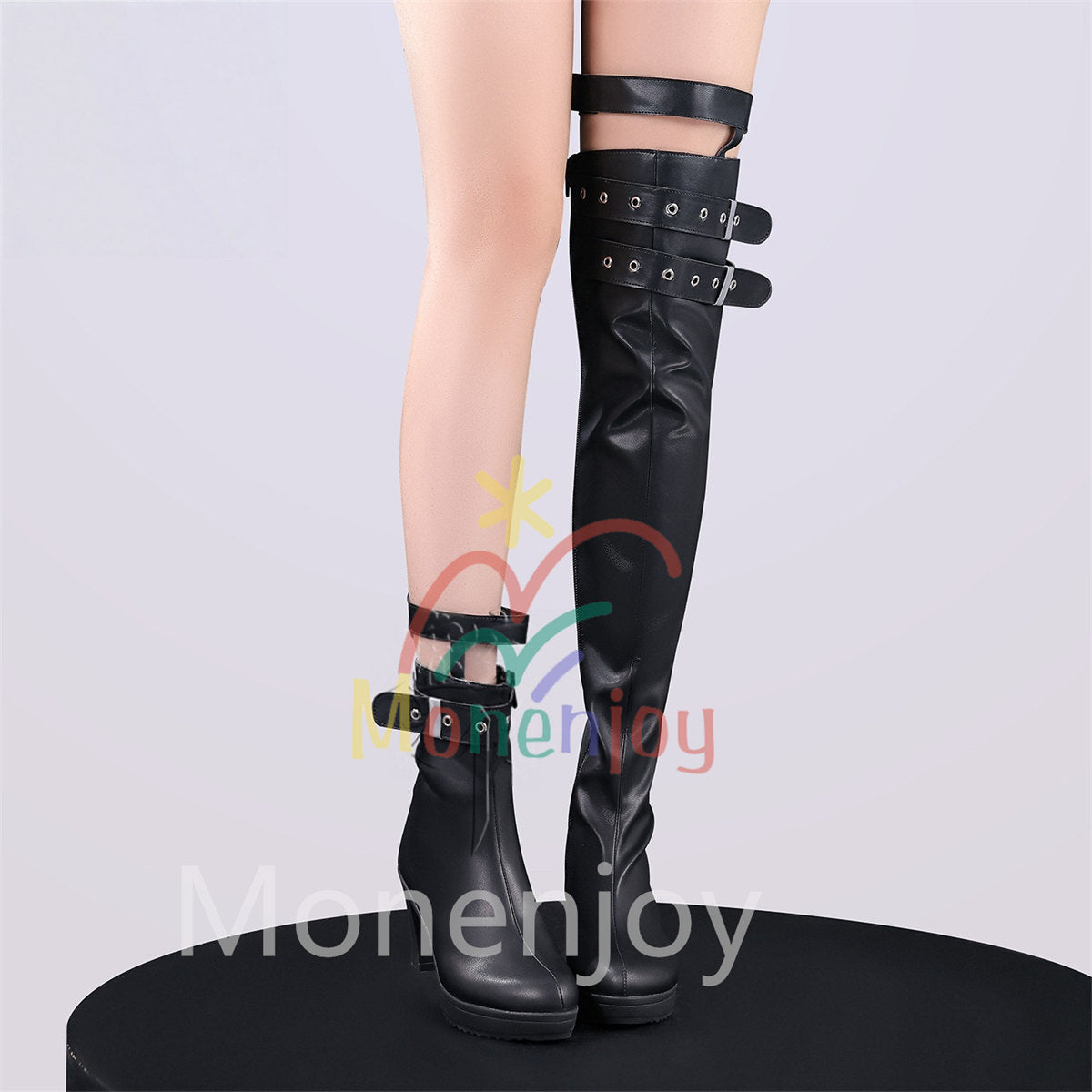 Monenjoy　崩壊スターレイル　朽葉　ブーツ　コスプレ道具　底7.5cm　Pu革　シューズ　靴　アクセサリー MONENJOY