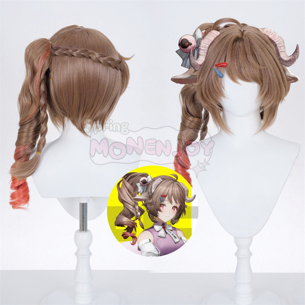 Monenjoy　アークナイツ　 エンドフィールド　アルデリア　ウィッグ　鬘　コスプレ道具　耐熱ウィッグ　 MONENJOY