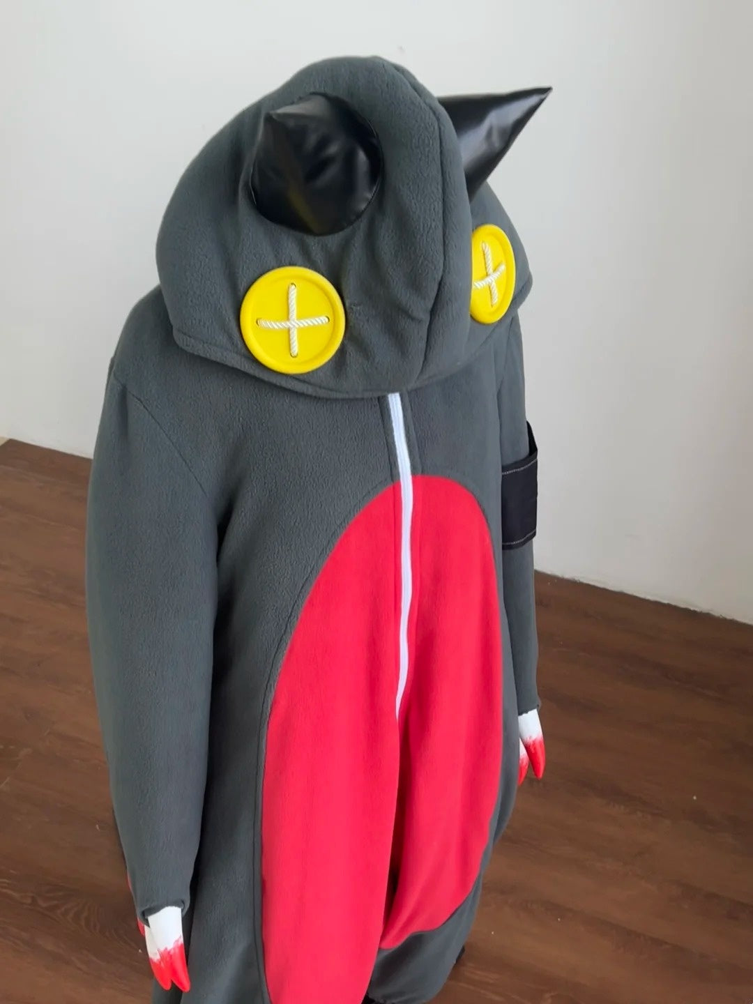 Monenjoy ガチアクタ ギータ 怪獣コスプレ衣装 可愛い着ぐるみ GACHIAKUTA コスチューム　タイツ 脱着可能なスポンジ内胆＆ふわふわパイル生地の怪獣着ぐるみ