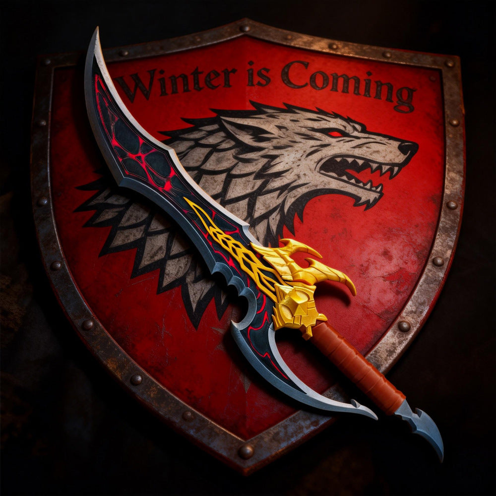 Monenjoy　俺だけレベルアップな件　俺アラ スカルクダガー　水篠旬　武器モデル　57cm　Petg材質　コスプレ道具　イベント　アクセサリー　나혼자만레벨업　ハロイン