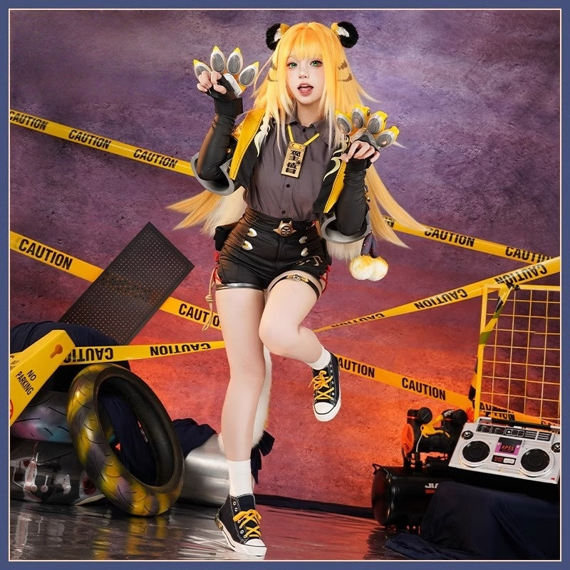 Monenjoy　ゼンレスゾーンゼロ 橘福福 　雲嶽山の門下生　コスプレ衣装 先着3名様限定：爪付き道具 - Monenjoy