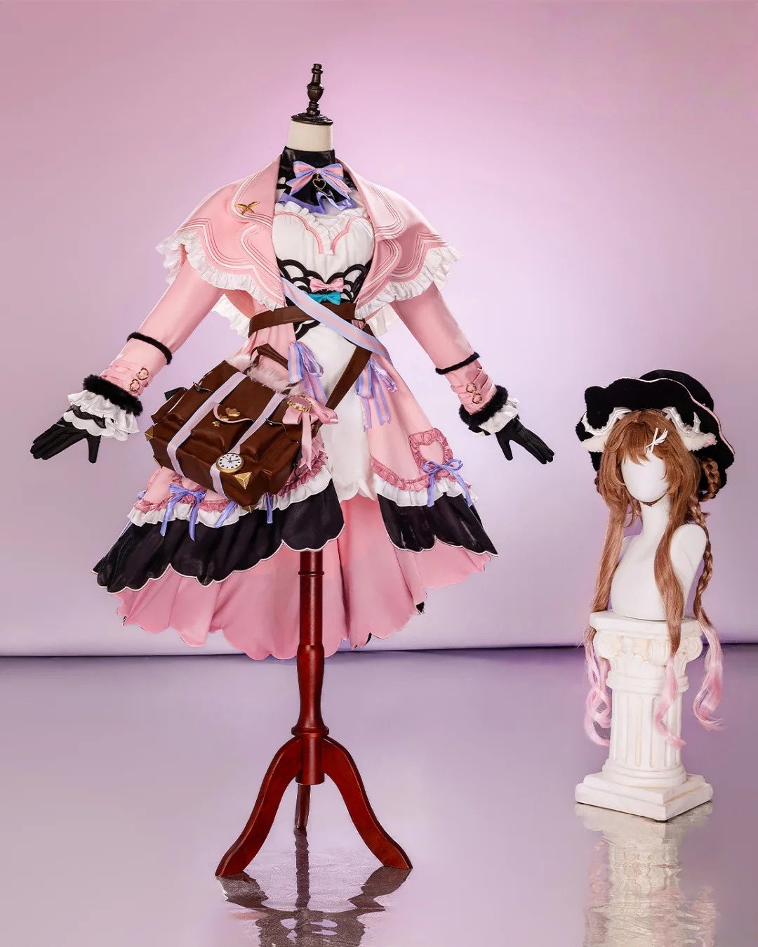 Monenjoy アークナイツ エンドフィールド エイヤフィヤトラ　コスプレ衣装　Eyjafjalla　コスチューム　帽子＋鞄追加　明日方舟 イースタンシリーズ