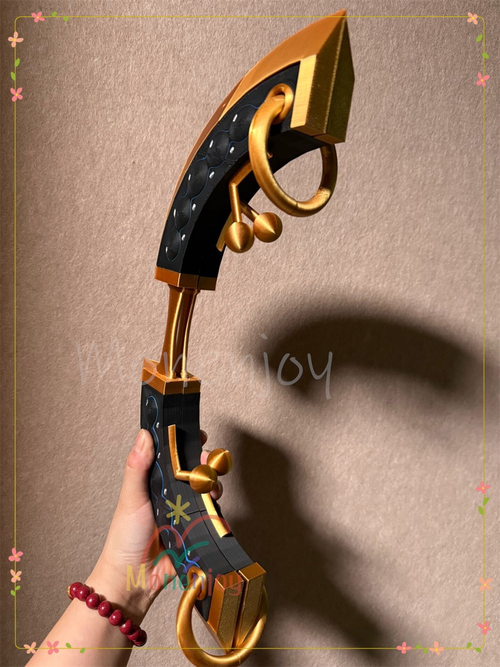 Monenjoy 超かぐや姫！ 駒沢乃依 コスプレ弓矢セット 弓 片面円環形態可能　PETG素材 90cmと120cm 3Kg 武器プロップ MONENJOY