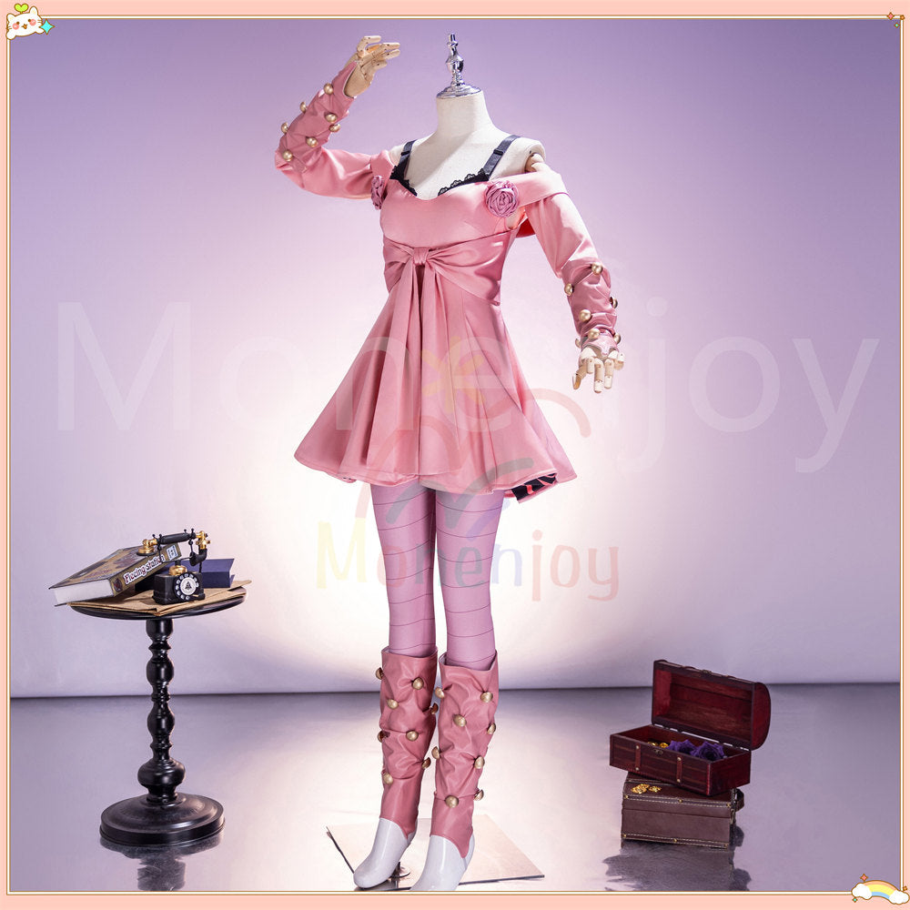 Monenjoy　ジョジョ Part7 ルーシー・スティール 　コスプレ衣装　イベント　ジョジョの奇妙な冒険　　サテン生地　コスチューム MONENJOY