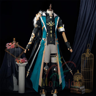 Monenjoy 原神 ファルカ コスプレ衣装 ナドクライ編Varka コスチューム　モンド / 西風騎士団　（フルセット）イベント・仮装に最適 西風騎士団 大団長