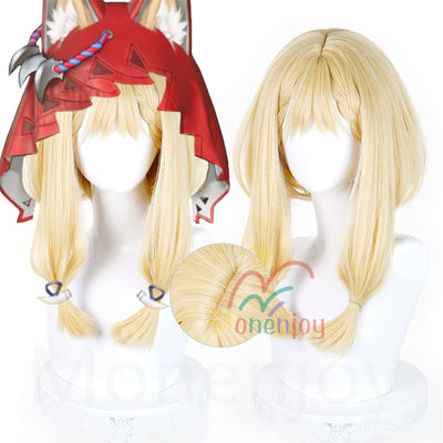 Monenjoy　エンドフィールド　 ロッシ　ウィッグ　長48cm　カツラ アークナイツ　フリーサイズ フルウィッグ 自然 かつら ハイトーン カール ストレート wig 撮影道具　コスプレ道具 MONENJOY