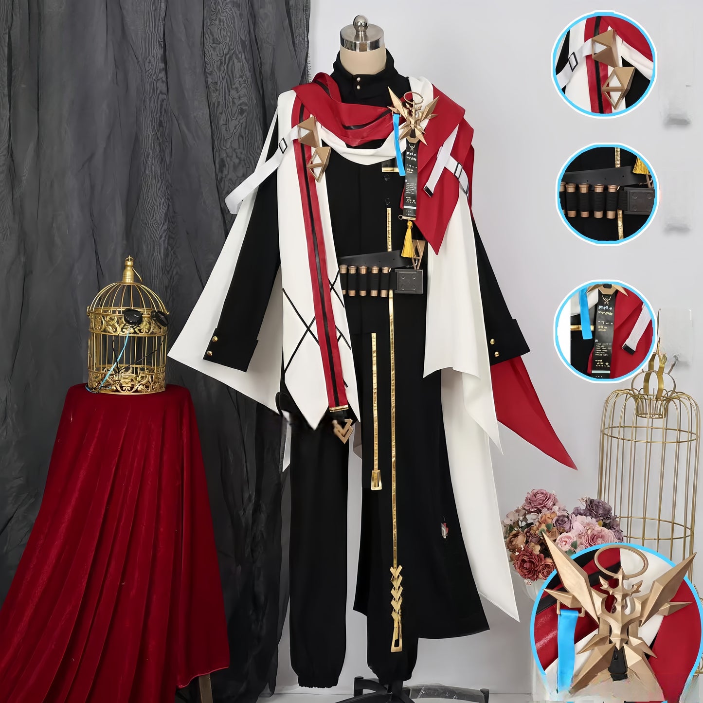 Monenjoy コスプレ衣装　 アークナイツ 星6　聖約イグゼキュター耳飾り付　実物化　3d樹脂アクセサリー　コスプレ衣装イベント 仮装 - Monenjoy