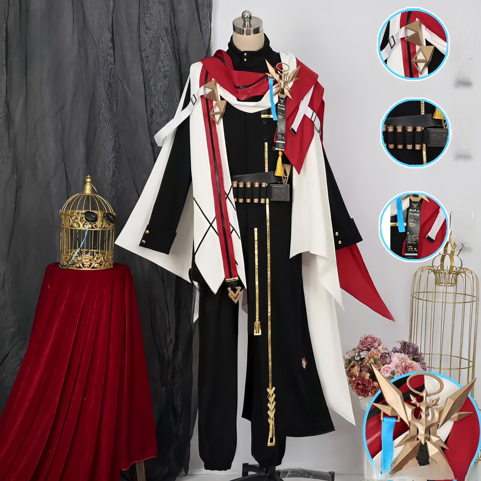 Monenjoy コスプレ衣装　 アークナイツ 星6　聖約イグゼキュター耳飾り付　実物化　3d樹脂アクセサリー　コスプレ衣装イベント 仮装 - Monenjoy